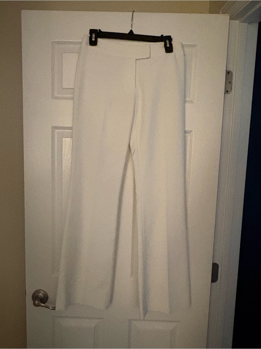 ANTONIO MELANI Cream Wide-Leg Dress Pants
